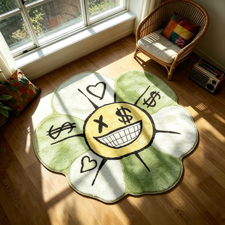 Artistiek Bloemvormig Vloerkleed