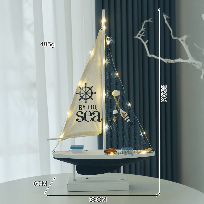 Nautical Zeilboot Beeldje Display
