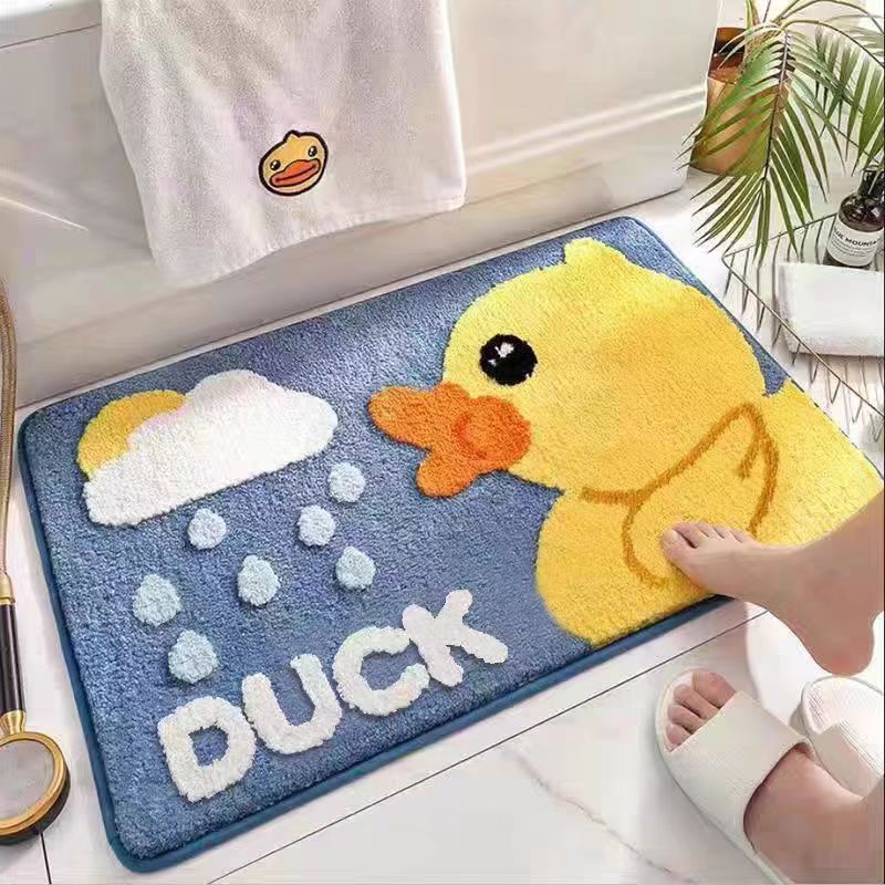 Pluche Badkamer Quote Mat