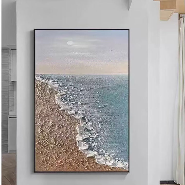 Serene Kustlandschap Canvas Kunstwerk