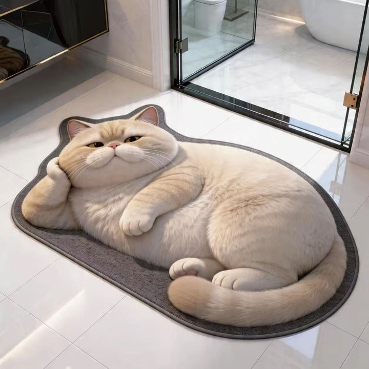 Pluche Cartoon Kat Vloerkleed