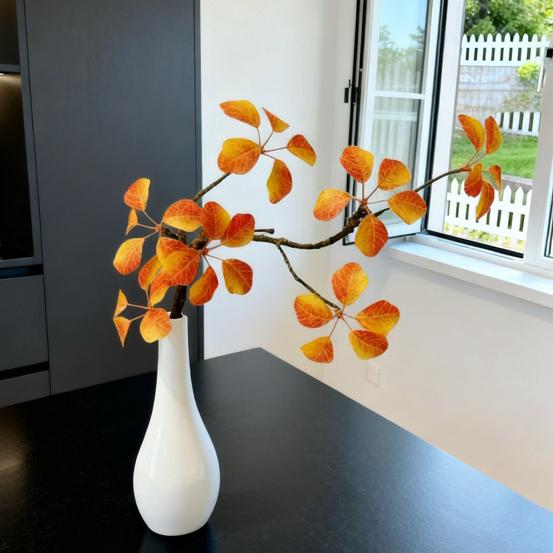Decoratieve Nep Gele Blad Arrangement voor Woondecoratie