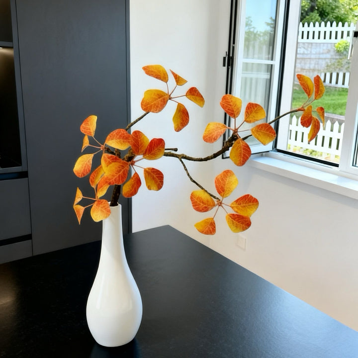 Decoratieve Nep Gele Blad Arrangement voor Woondecoratie