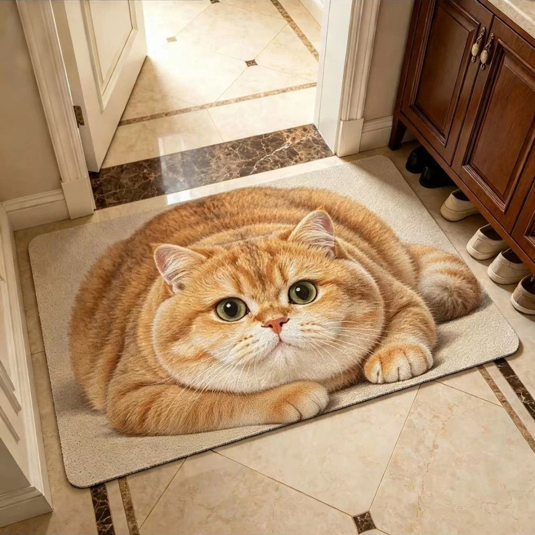 Schattig Kat-Thema Pluche Vloerkleed
