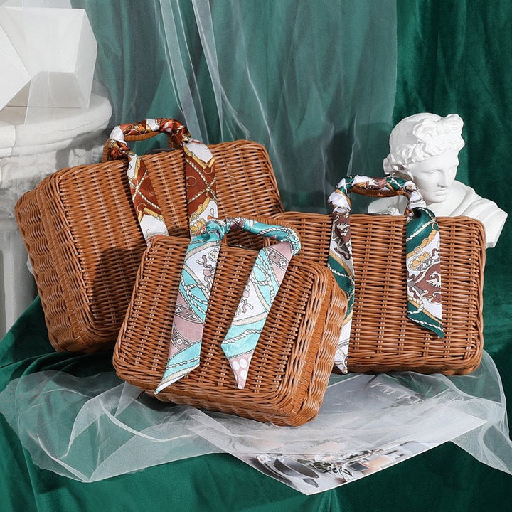 Stijlvolle rattenbox met praktische handvatten