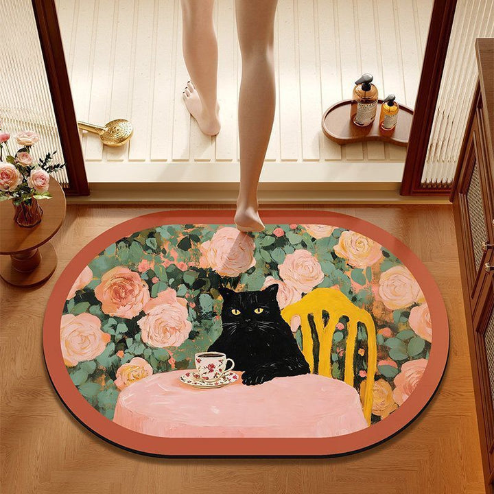 Artistieke Kat Badmat