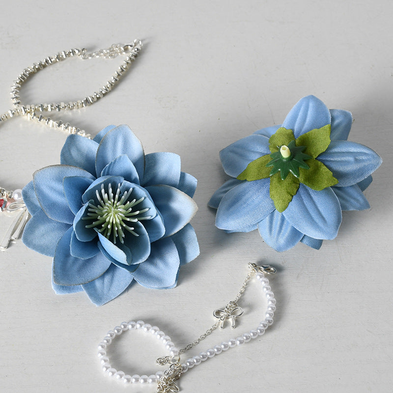 Elegante Zijde Bloemen Haaraccessoires