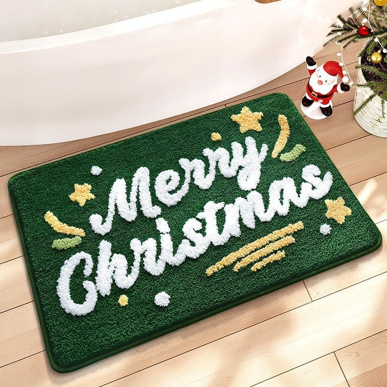 Kerstboomvormige vloerkleed