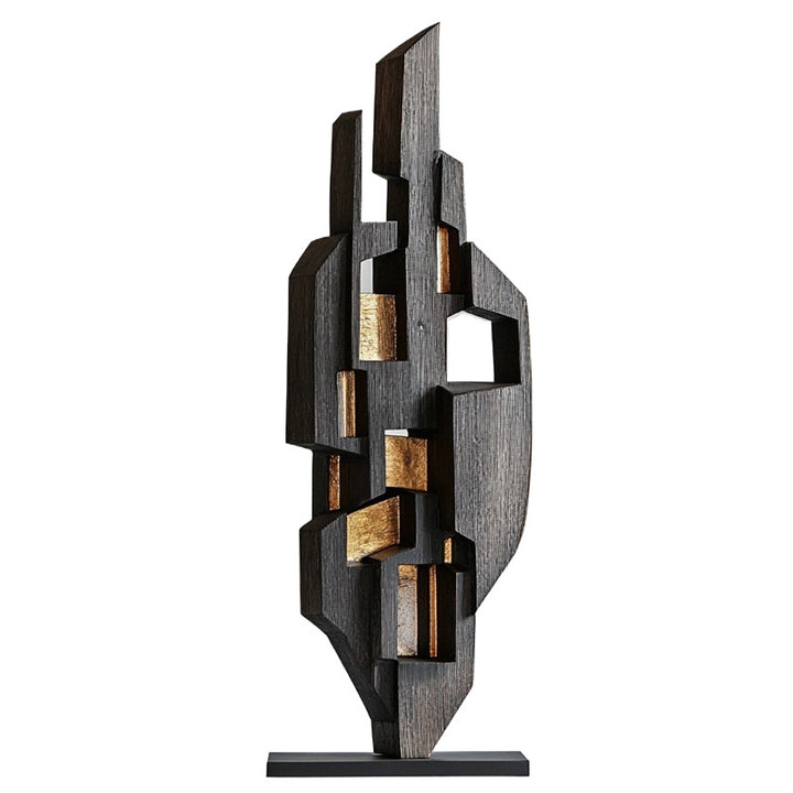 Abstract Decoratieve Houten Sculptuur