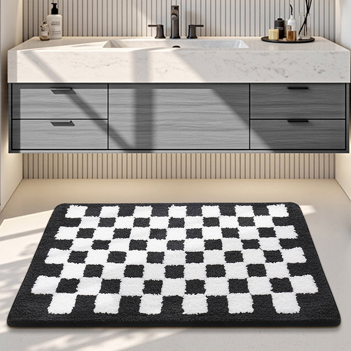Pluche Decoratieve Badkamer Area Mat