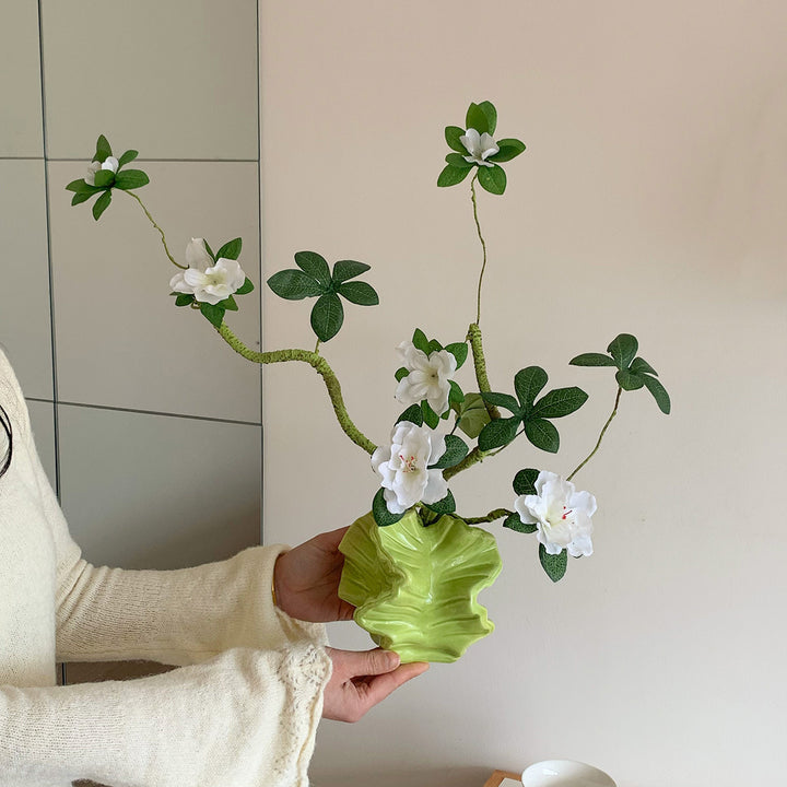 Kunstmatige Azalea Bloem Arrangement Vaasje