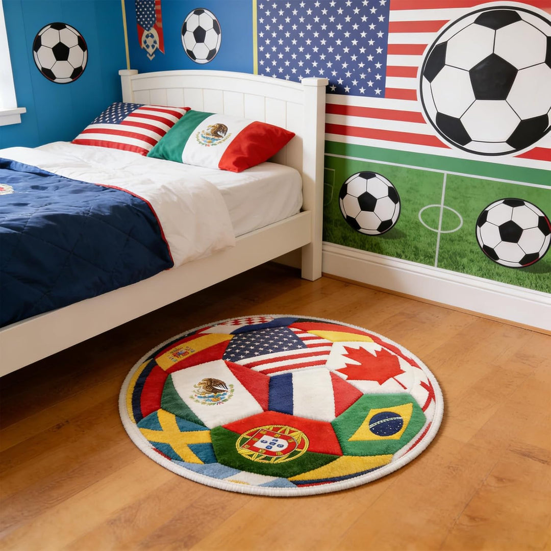 Voetbal-Thema Vloerkleed