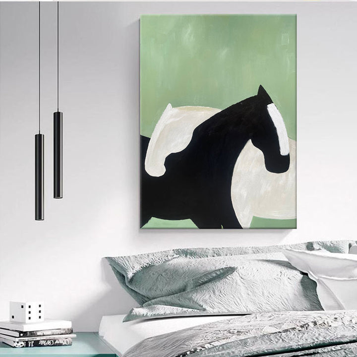 Abstract Paarden-Thema Canvas Kunst