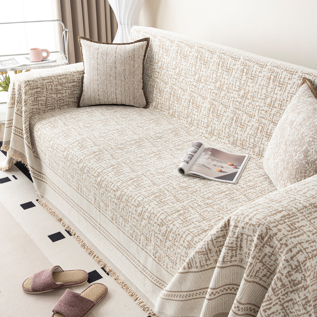 Textured Sofa Cover Deken