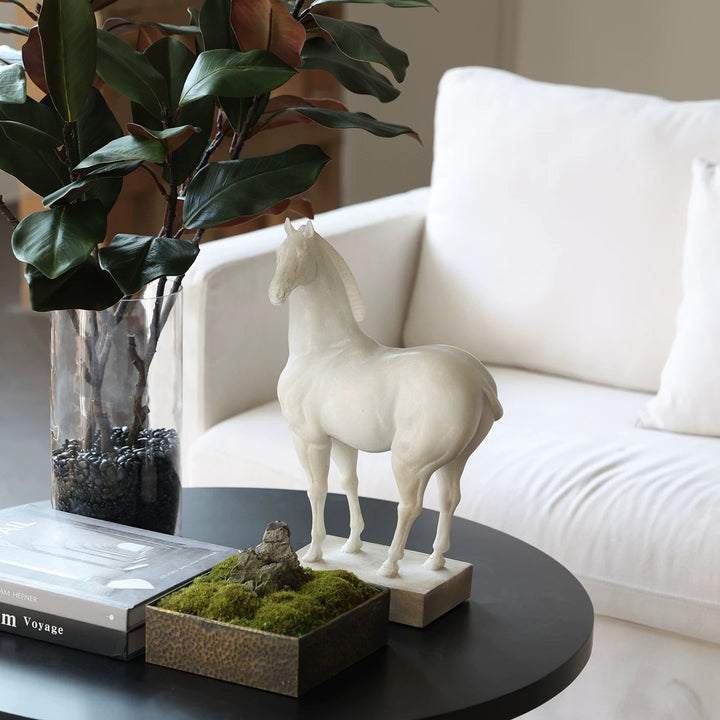 Elegante Paard Beeldhouwwerk Sculptuur