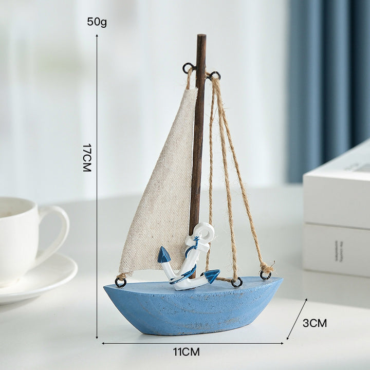 Zeilboot Model Decoratieve Weergave
