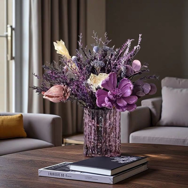 Elegante Gedroogde Bloemenweergave Arrangeren