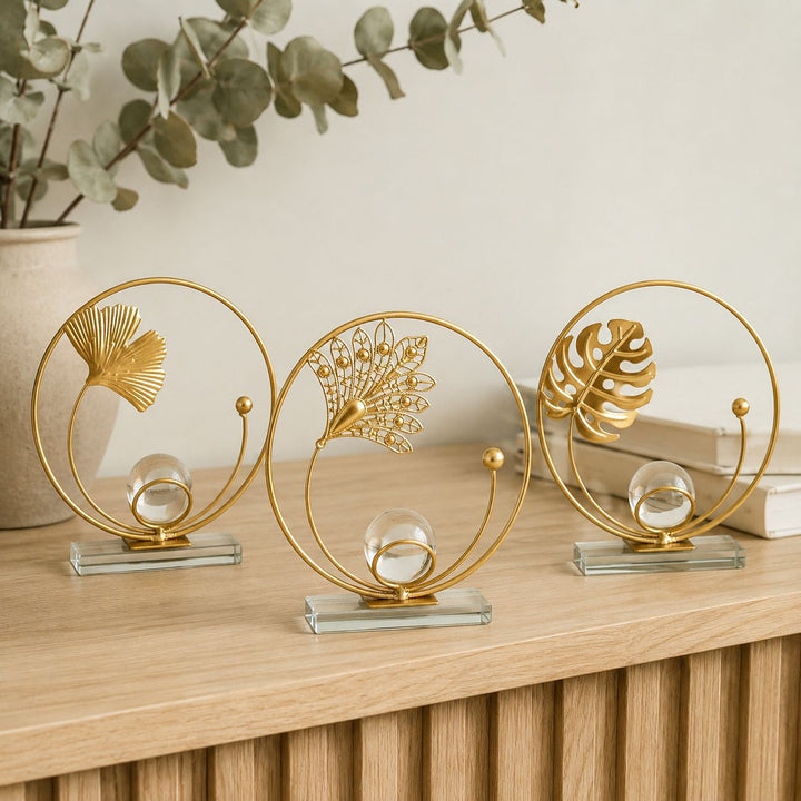 Decoratieve Bladvormige Kaarsenhouder