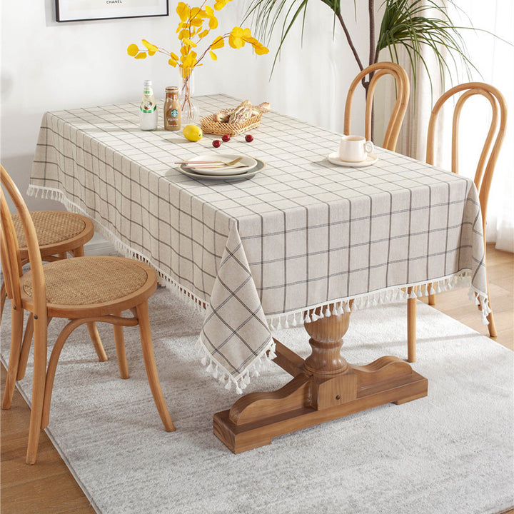 Decoratieve Geruite Tafelkleed