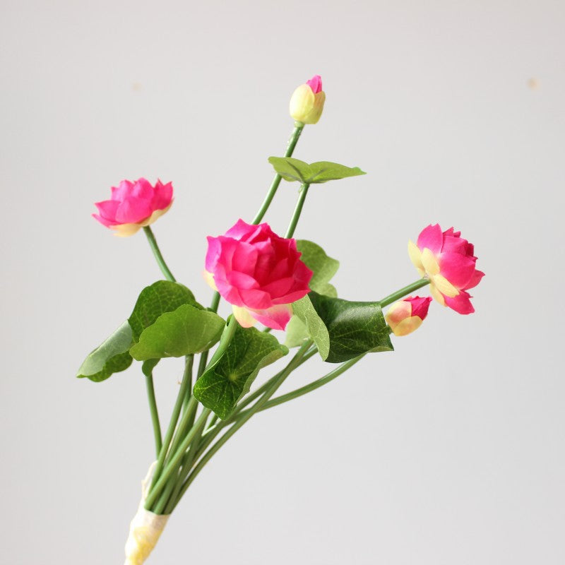 Levensechte Roze Lotus Bloemen Boeket