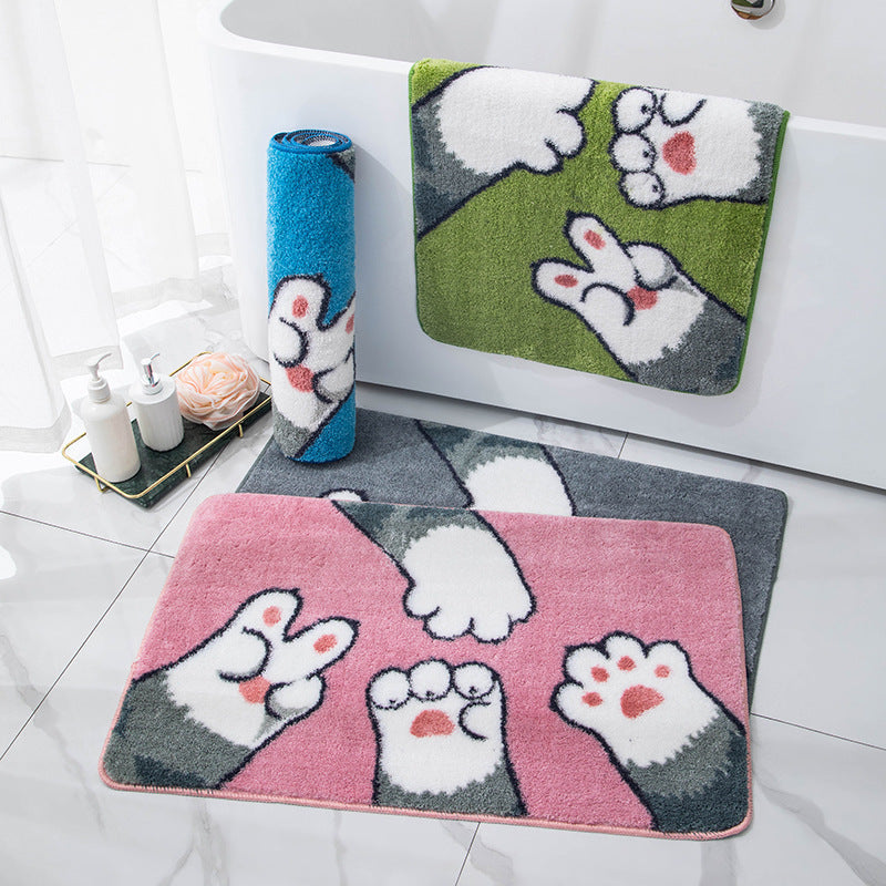 Lemon-geprinte Pluche Badmat