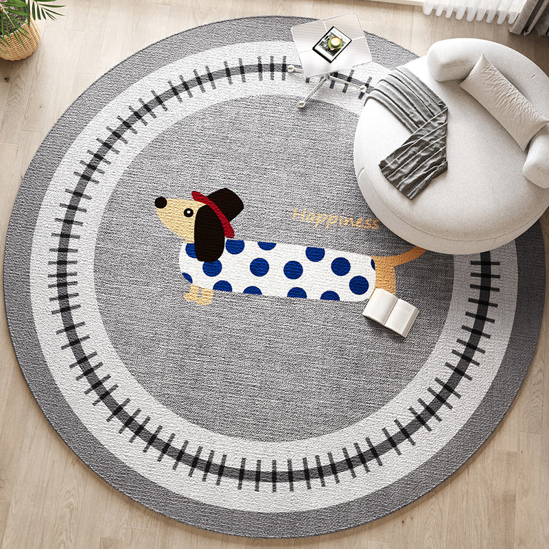 Decoratieve Honden-Thema Area Rug voor Thuisdecoratie
