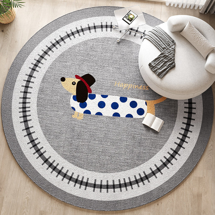 Decoratieve Honden-Thema Area Rug voor Thuisdecoratie
