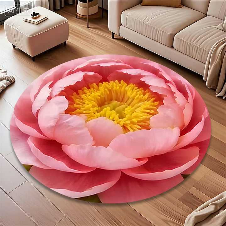 3D Bloem-Thema Tapijt