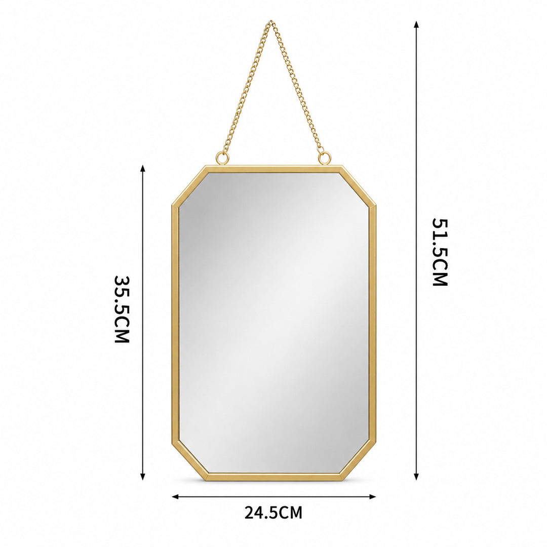 Elegante Octagonale Wandspiegel