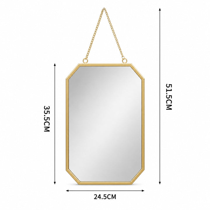 Elegante Octagonale Wandspiegel