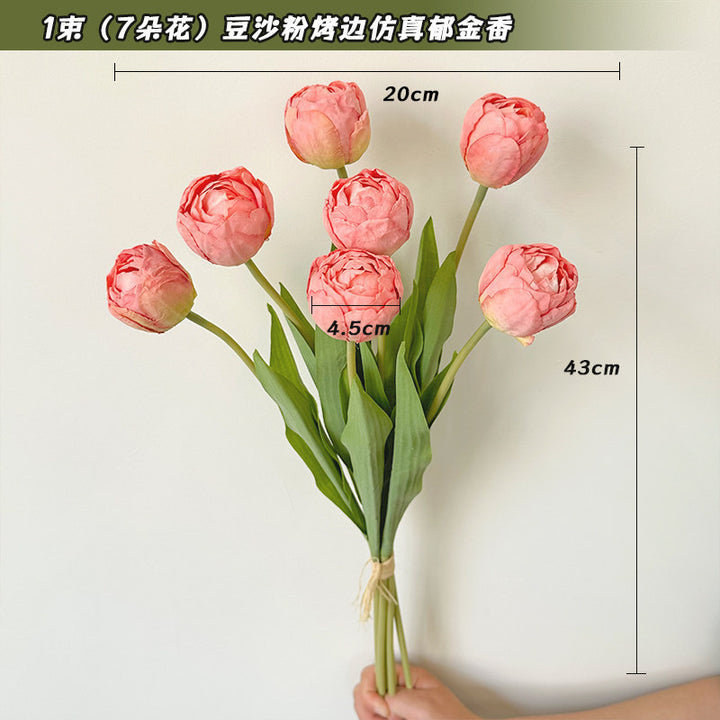 Levensecht Decoratief Zijden Tulpenboeket