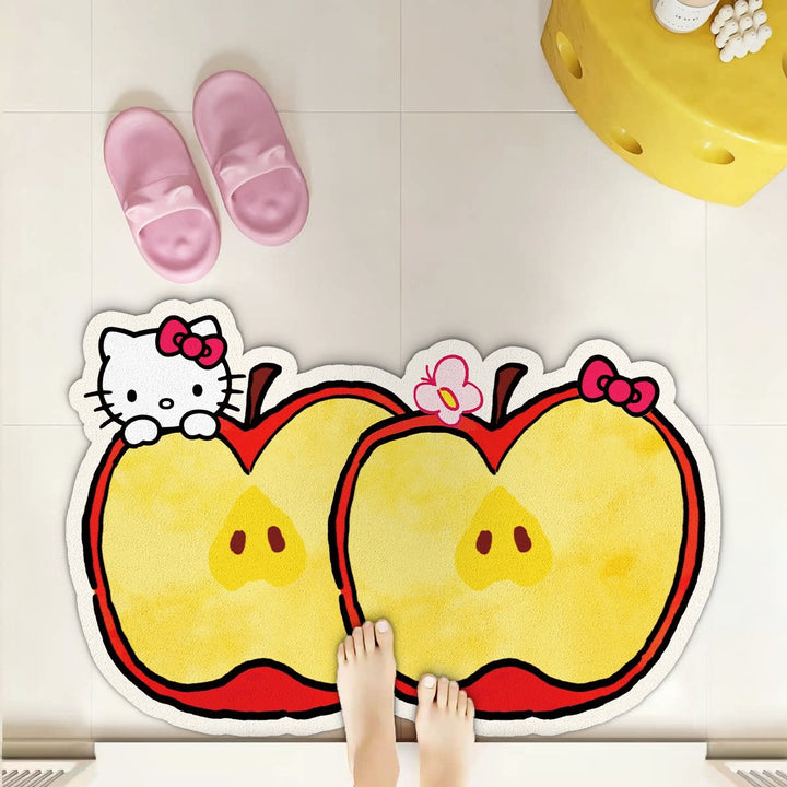 Cartoon Fruit-Themed Badmat