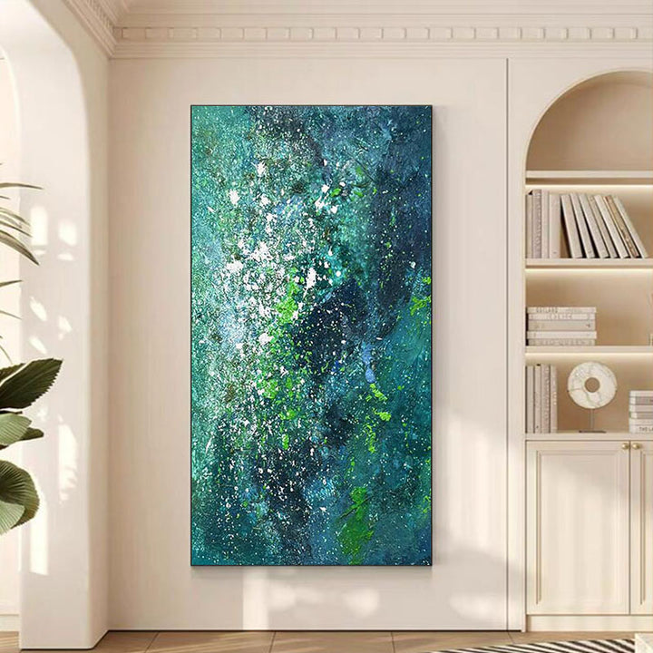 Abstract Ocean-Inspired Canvas Kunstwerk