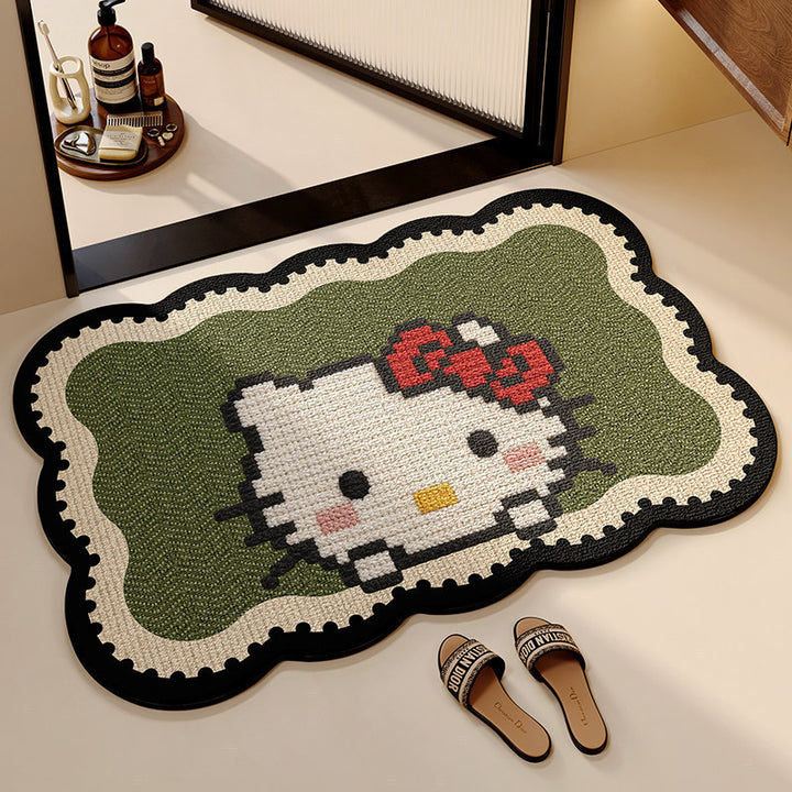 Decoratieve Kat-Vormige Badmat