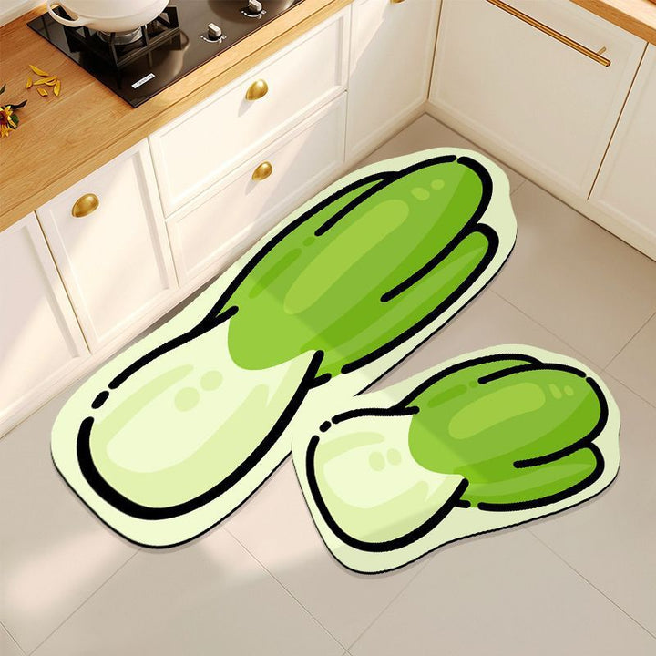 Cartoon Pepper Ontwerp Keukenmat Set