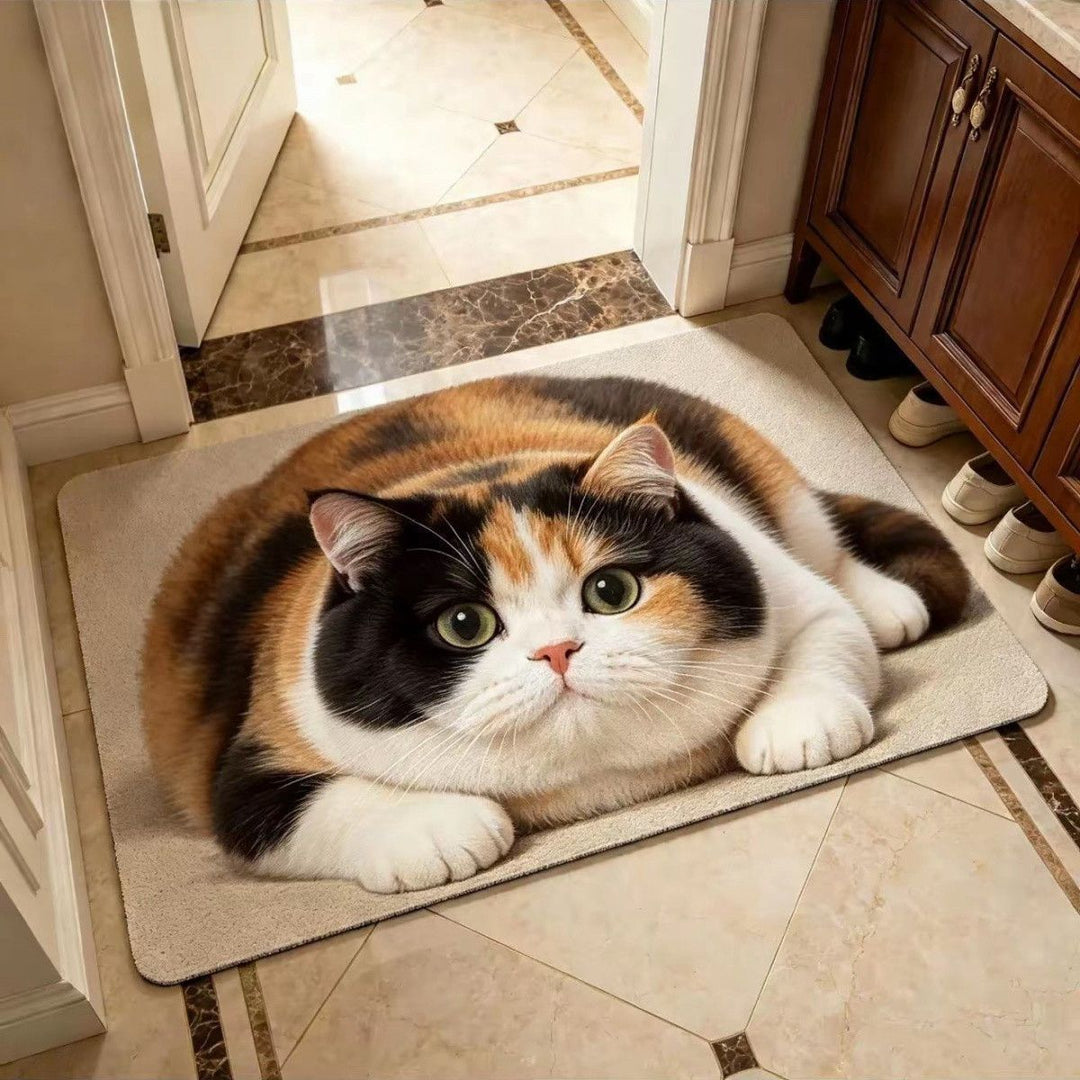 Schattig Kat-Thema Pluche Vloerkleed