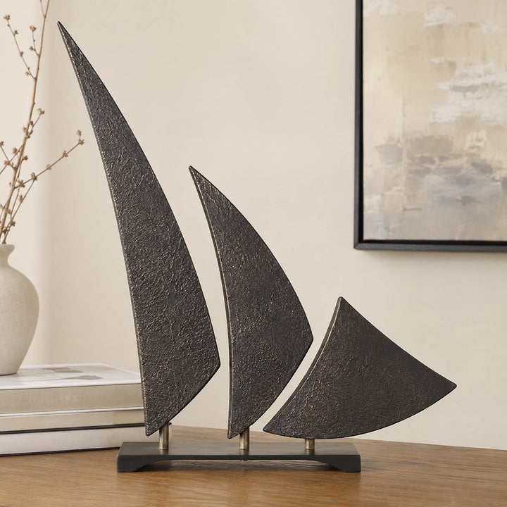 Artistieke Abstracte Blad Sculptuur