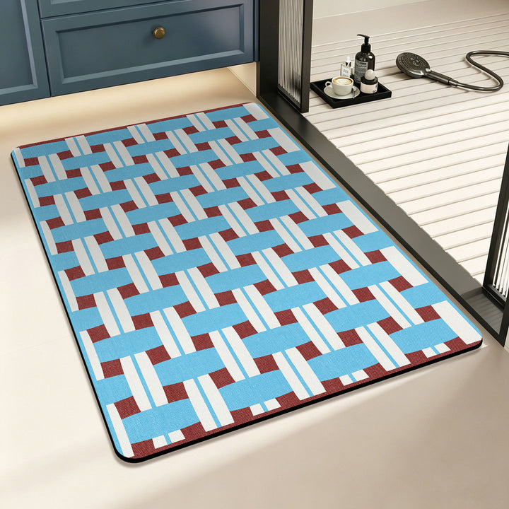 Geometrisch Geruit Vloerkleed