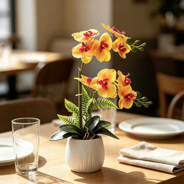 Faux Orchidee Plant Arrangement voor Huisdecoratie