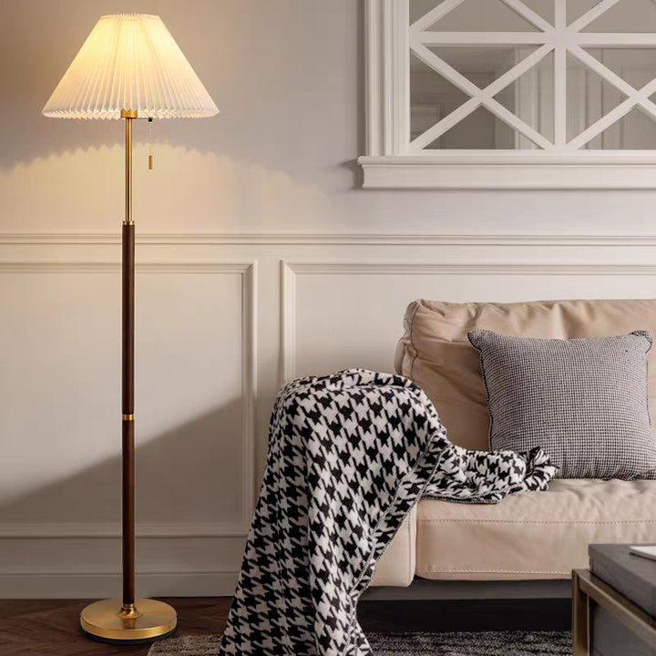 Elegante Geplooide Schaduw Vloerlamp