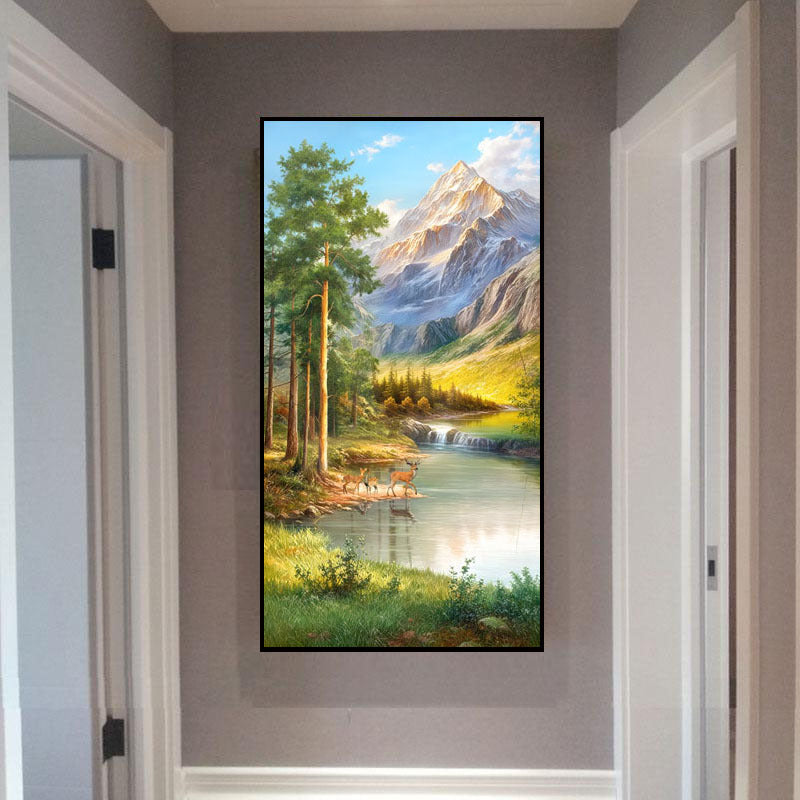 Landschapsschilderij Wandkunst