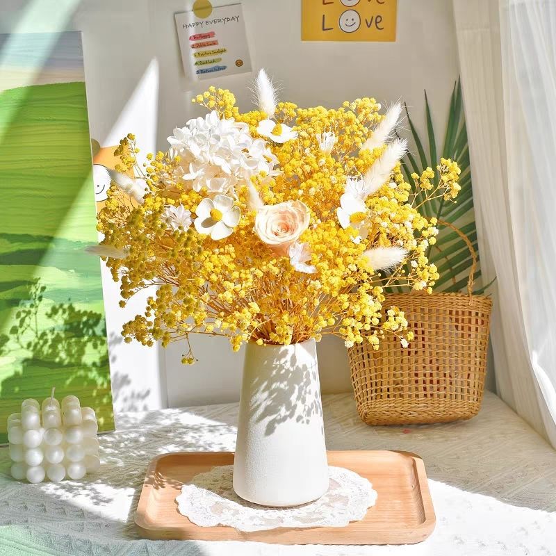 Elegante Gedroogde Bloemen Middenstuk