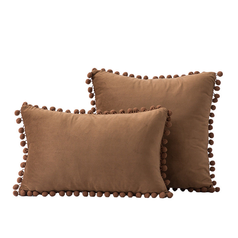 Decoratieve Pom-Pom Accent Kussen