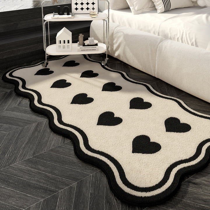 Hartvormig decoratief vloerkleed