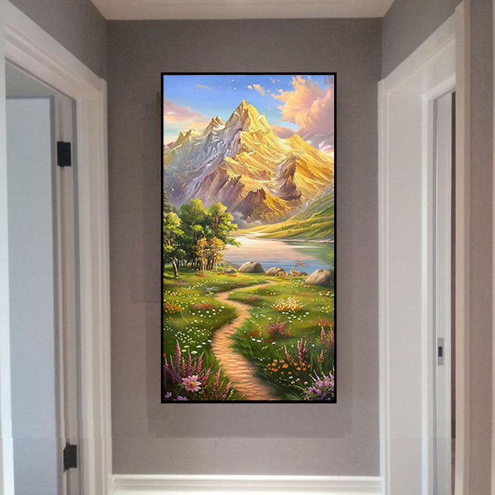 Landschapsschilderij Wandkunst