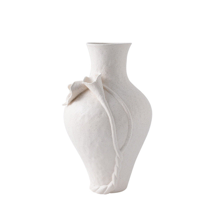Elegante Bloemrijke Metalen Vaasje