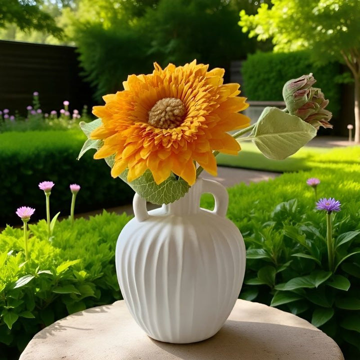Elegante Zonnebloem Decoratieve Vaas
