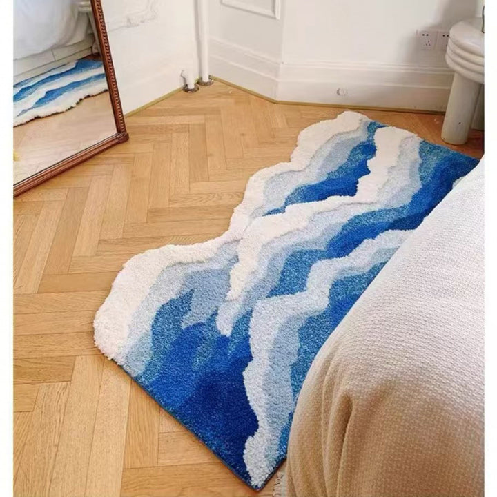 Viswinkelvormige Decoratieve Badmat