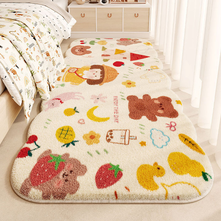 Kinderen's Fun-Thema Pluche Vloerkleed voor Thuis
