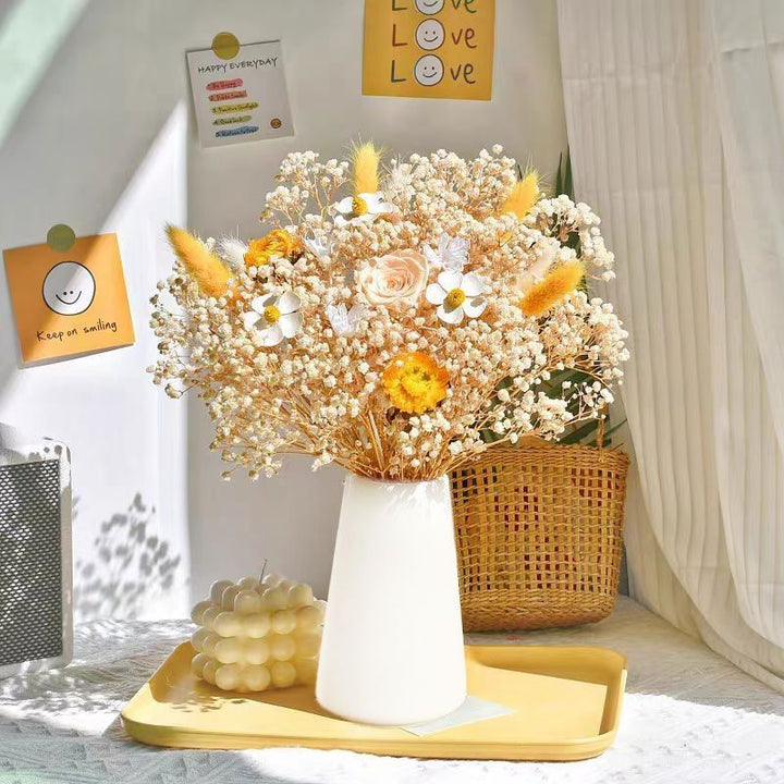 Elegante Gedroogde Bloemen Middenstuk